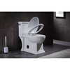 Kingston Brass VTC1991 Victorian One-Piece 1.28 GPF Single Flush Elongated Toilet, Wht VTC1991